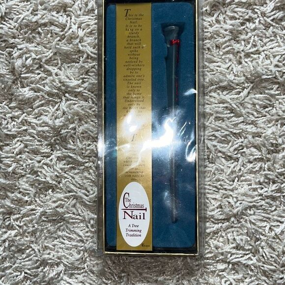 NIB The Christmas Nail a Tree Trimming Tradition Ornament With Story - Picture 1 of 8